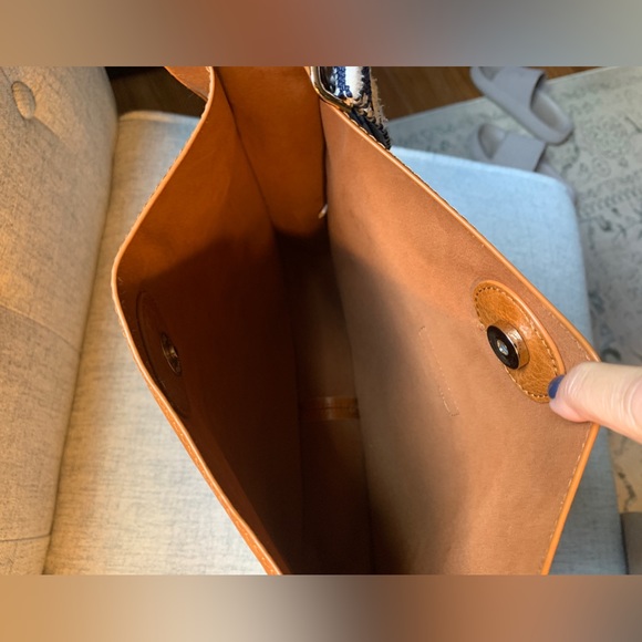 Ahdorned Camel Crossbody Bag with Strap - Picture 6 of 14